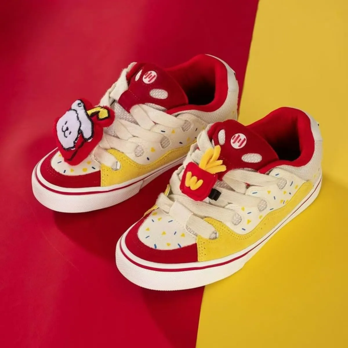 2025 Cute Y2K Color-Block Sneakers for Girls | Fashionable & Comfortable | Vibrant Colors