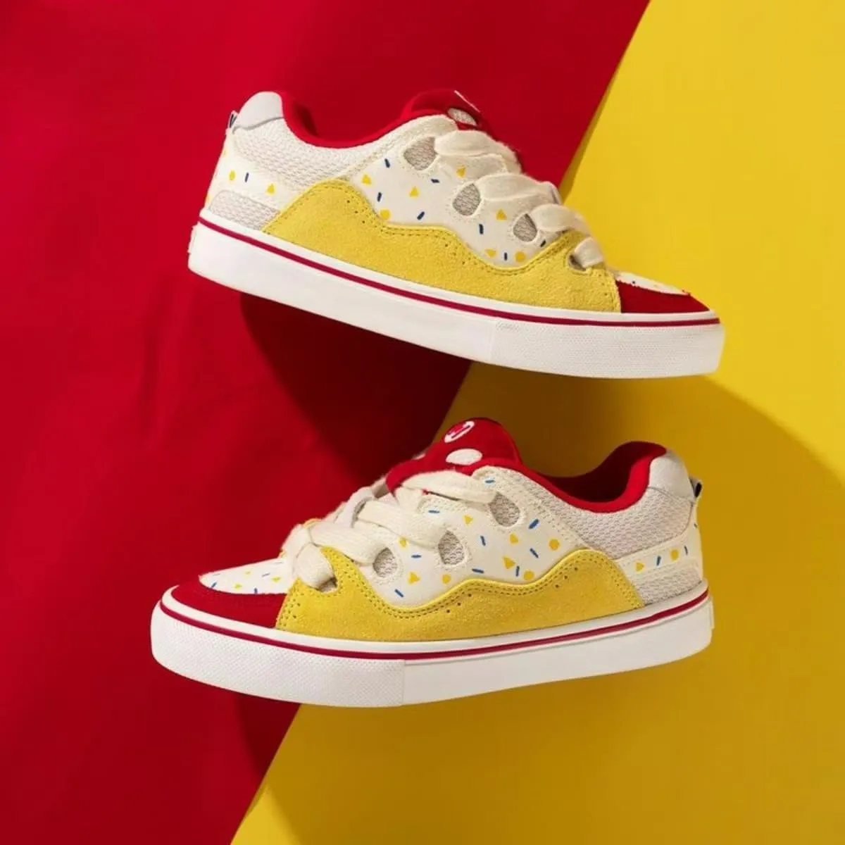 2025 Cute Y2K Color-Block Sneakers for Girls | Fashionable & Comfortable | Vibrant Colors