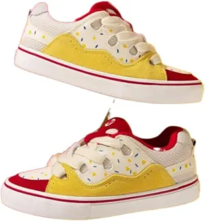 2025 Cute Y2K Color-Block Sneakers for Girls | Fashionable & Comfortable | Vibrant Colors