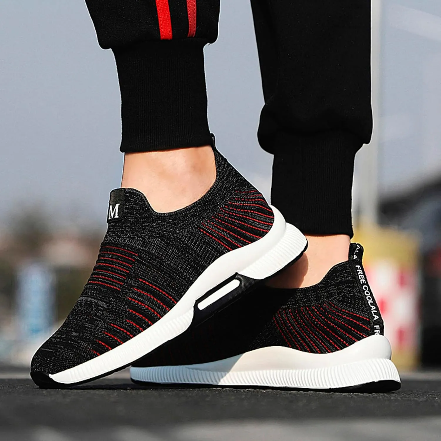 8cm Men's Elevator Shoes Men's Casual Mesh Trainers Lightweight Breathable Lace Up Sports Mens Sneaker Boots Size 13