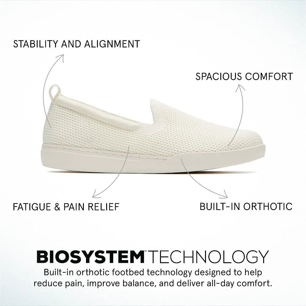 ABEO Encore Knit Slip On Sneakers for Women | Breathable Knit Slip On Sneakers | Arch Support Sneakers for Women | Built-in Orthotic Insole | Women's Travel Sneakers