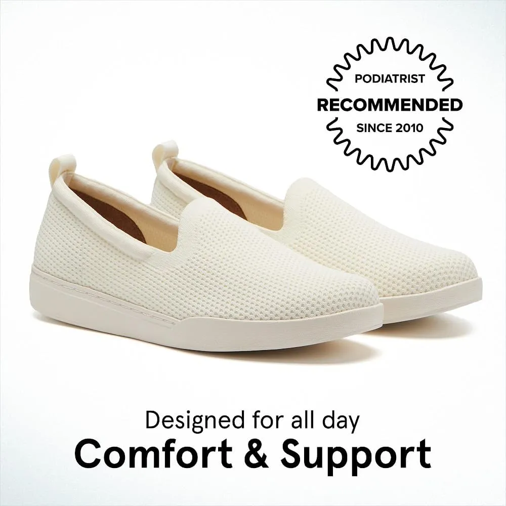 ABEO Encore Knit Slip On Sneakers for Women | Breathable Knit Slip On Sneakers | Arch Support Sneakers for Women | Built-in Orthotic Insole | Women's Travel Sneakers
