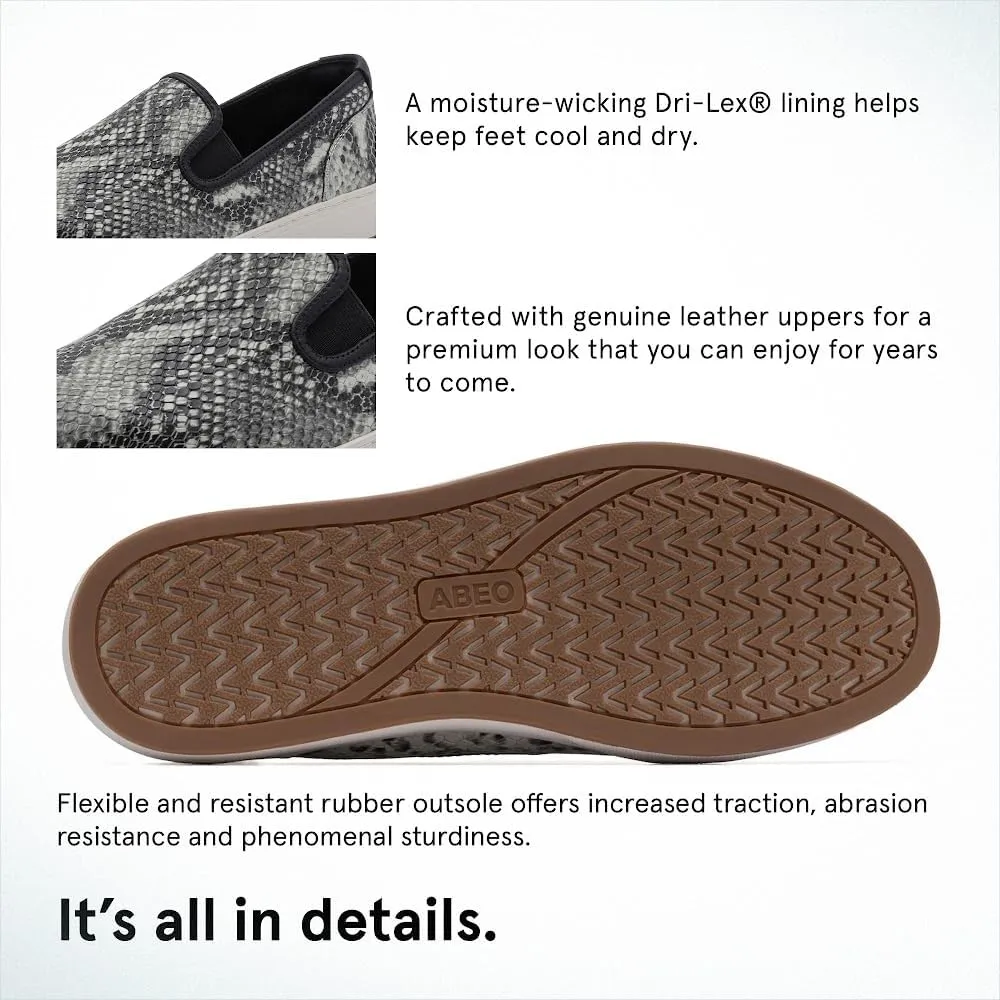 ABEO Encore Slip On Sneakers for Women | Arch Support Sneakers for Women | Built-in Orthotic Insole