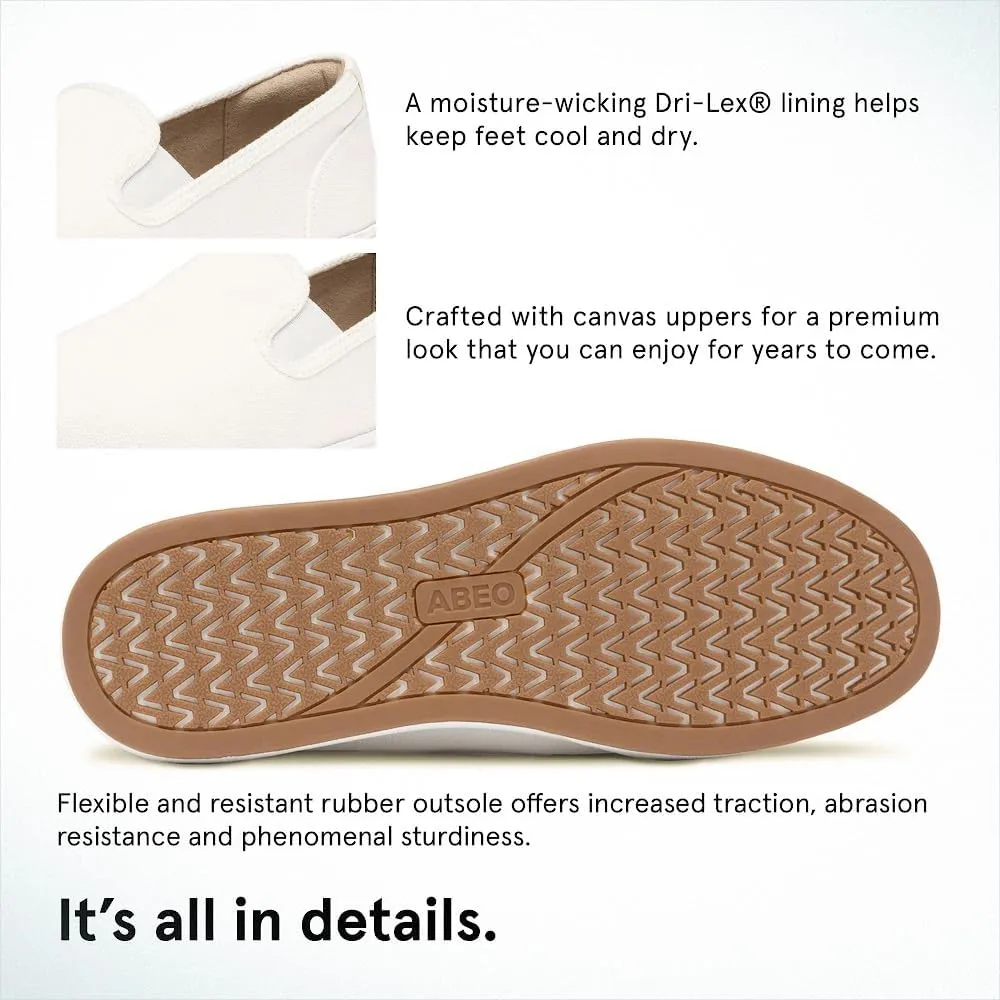 ABEO Encore Slip On Sneakers for Women | Arch Support Sneakers for Women | Built-in Orthotic Insole