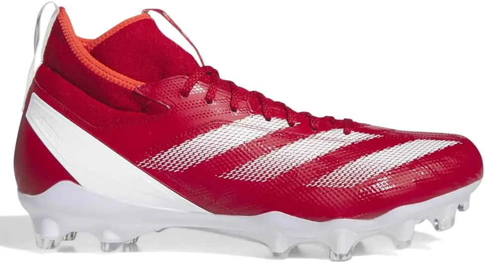 adidas Mens Adizero Impact Football Sneakers Shoes - Red - Size 8 M