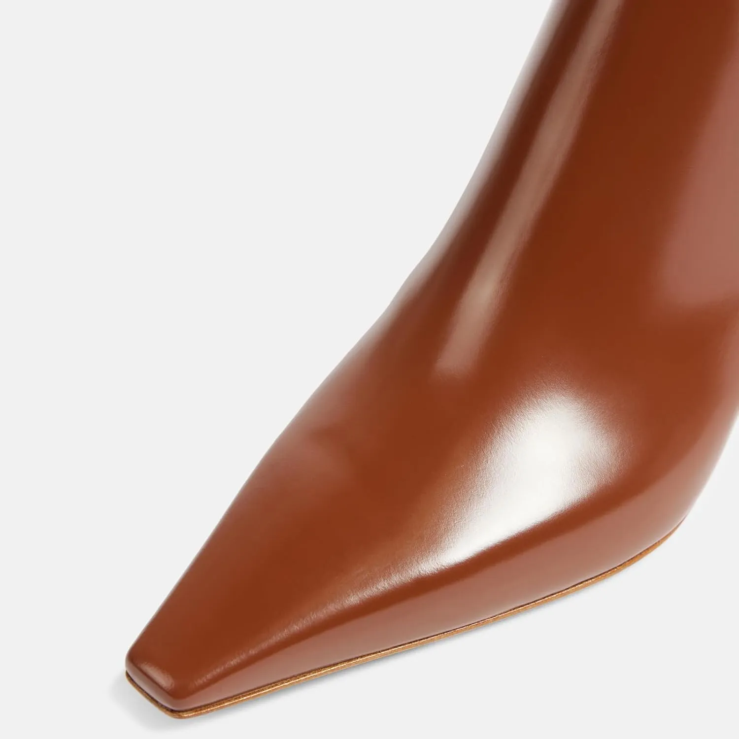 Adrizzlein Kitten Heel Booties for Women Sexy Pointed Toe Ankle Boots Patent Leather Booties Fall Winter Shoes With Zipper