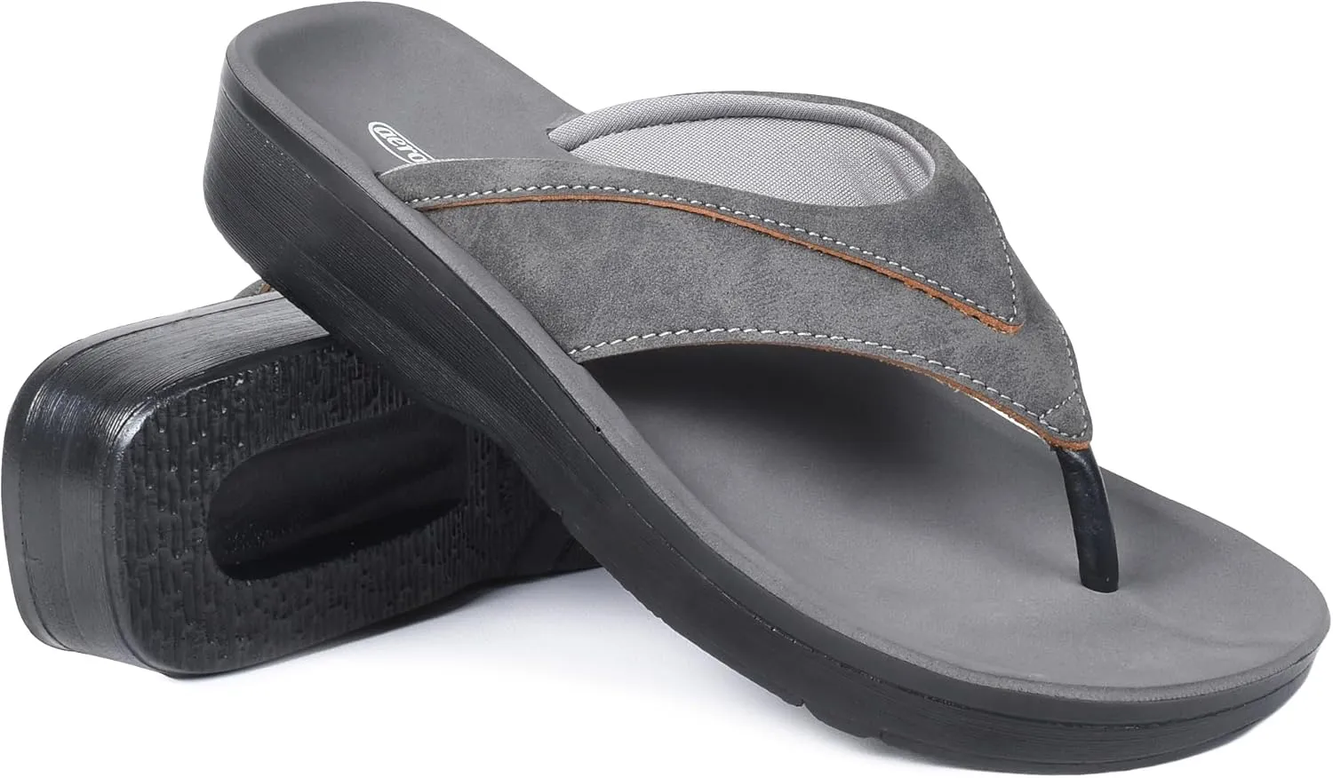 AEROTHOTIC Arch Support Flip Flops for Women Comfortable Cushioned Memory Foam Lined Footbed Outdoor Indoor Dressy Beach Walking Thong Soft Padded Strappy Sandals