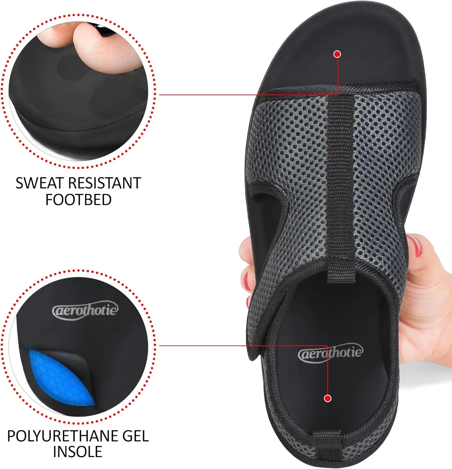 AEROTHOTIC Hiking Darin Women’s Summer Comfort Back Strap Sandals