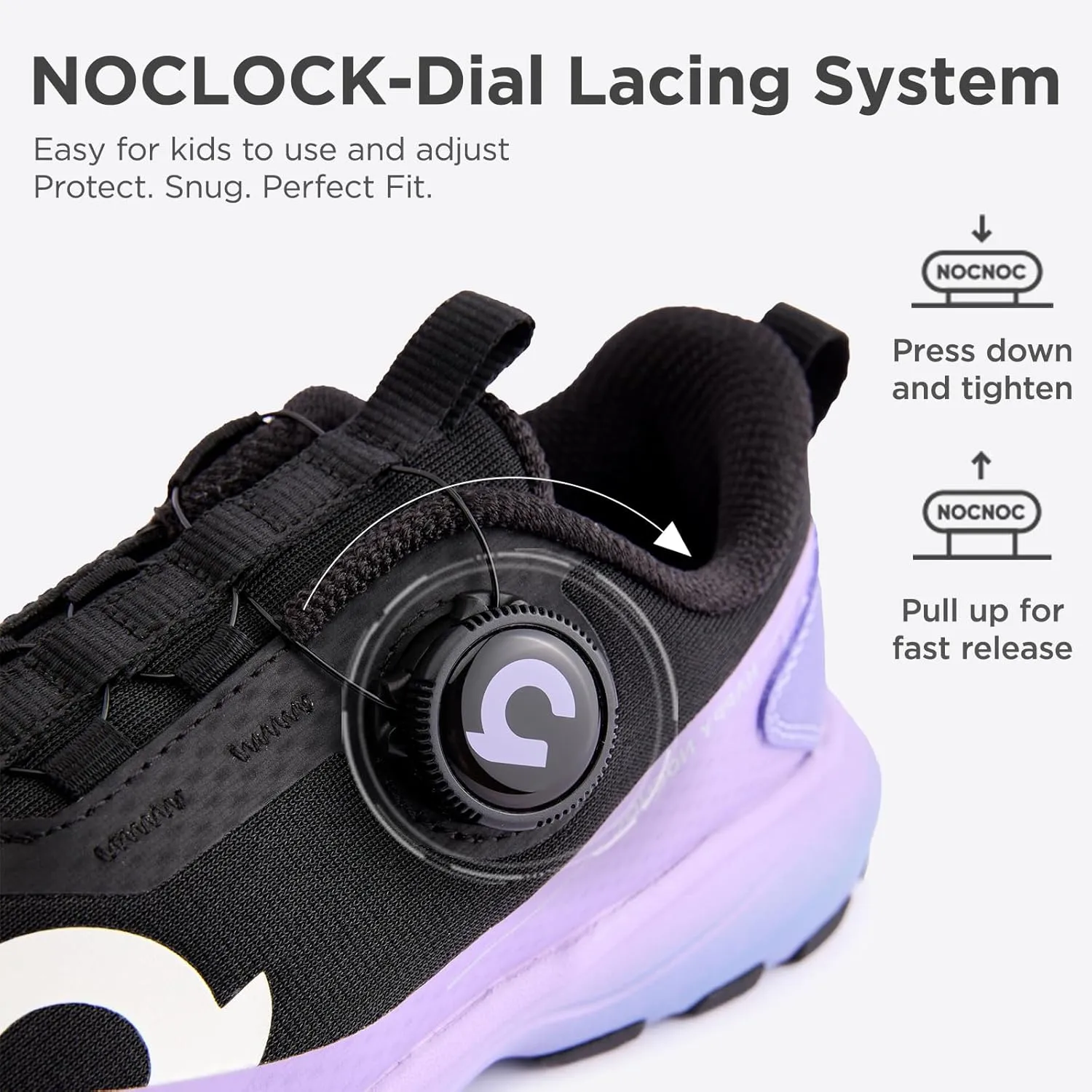 All‑MAX Kids Shoes, Boys Girls 3‑Layer Durable Breathable Mesh Running Sneakers, High‑Rebound Cushion Athletic Casual Shoes for Sports & School