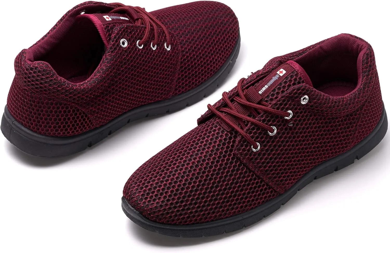 Alpine Swiss Kilian Mesh Sneakers Breathable Lightweight Fashion Trainers