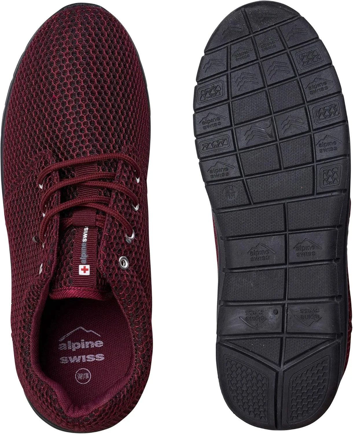 Alpine Swiss Kilian Mesh Sneakers Breathable Lightweight Fashion Trainers