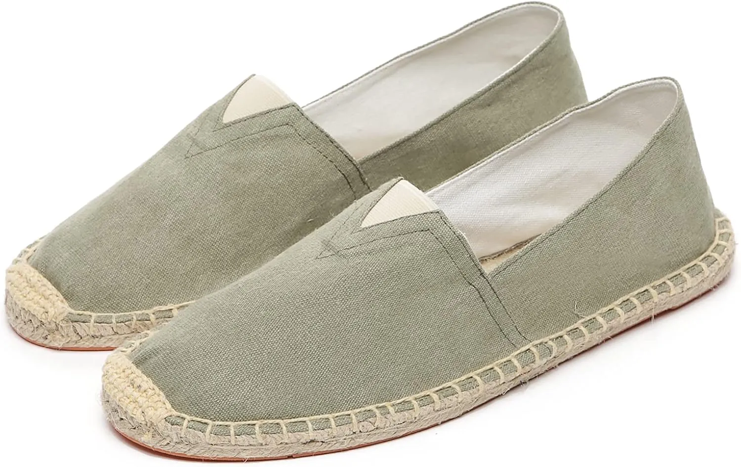 Altxic Men's Closed Toe Comfortable Canvas Slip on Flat Espadrilles