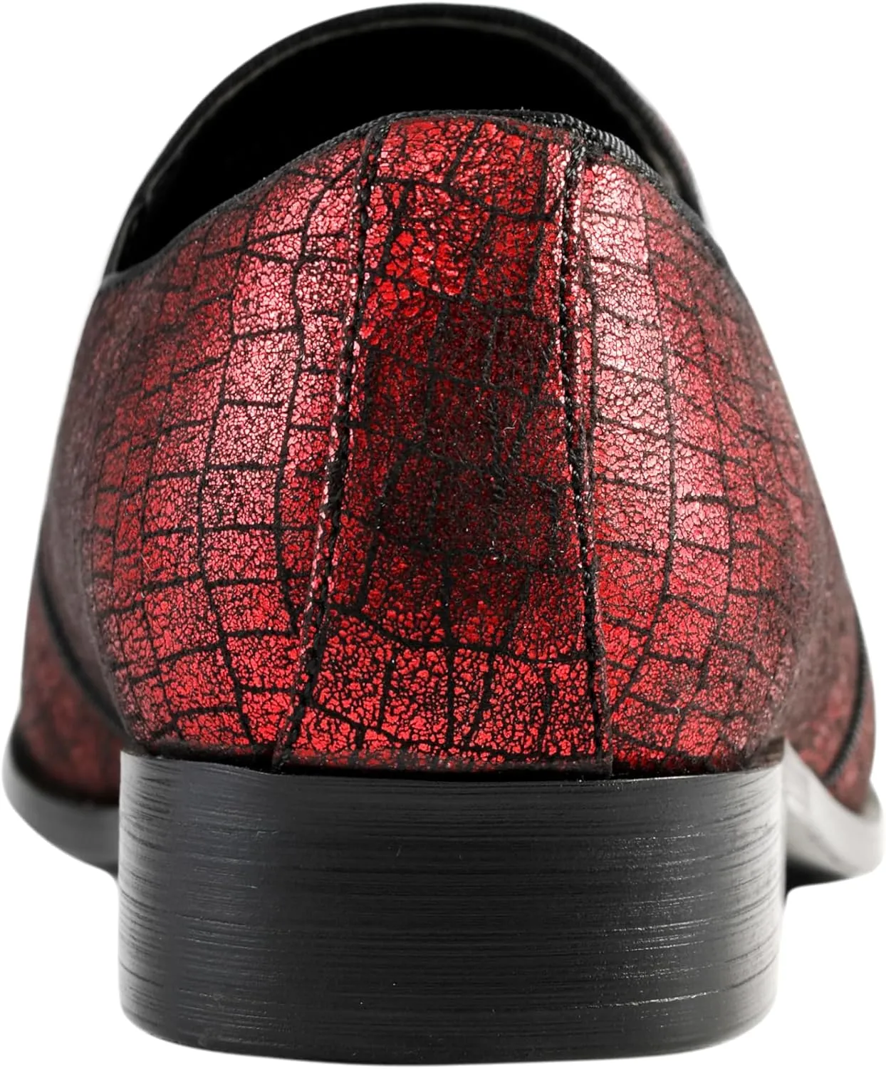 Amali Sparkling Smoking Slipper with Metal Tip - Men's Dress Shoes - Party Loafers for Men - Metallic Loafers for Men - Mens Disco Shoes - Designer Shoes
