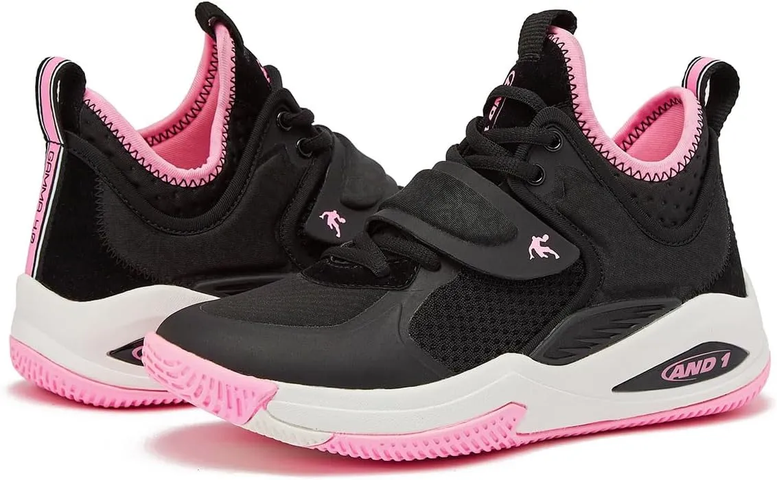 AND1 Boys & Girls Basketball Shoes, Cool Kids Basketball Sneakers, Size Little Kid 11 to Big Kid 7 Mid or High Top Sneakers for Boys