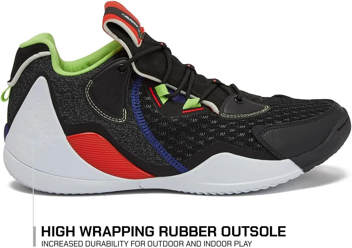 AND1 Override Men’s Basketball Shoes, Indoor or Outdoor Basketball Sneakers for Men, Street or Court, Size 7 to 16