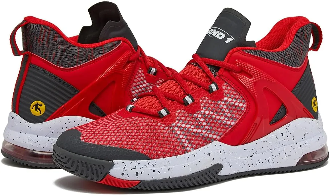 AND1 Turnaround Men’s Basketball Shoes, Indoor or Outdoor Basketball Sneakers for Men, Street or Court, Sizes 7-16