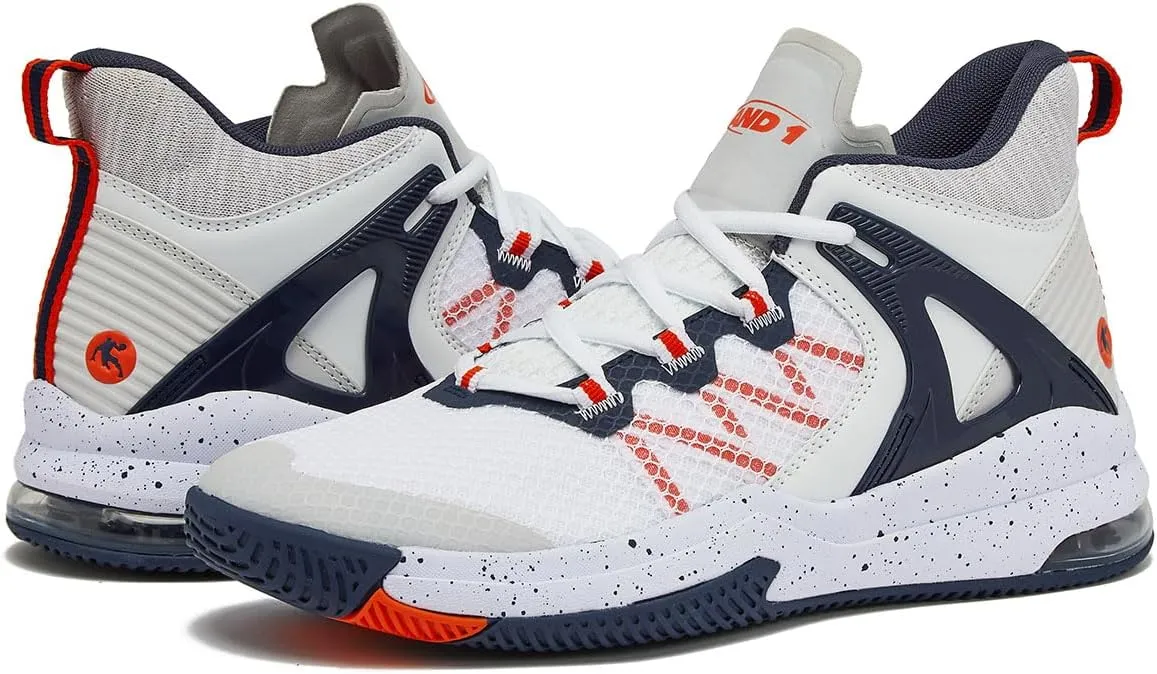 AND1 Turnaround Men’s Basketball Shoes, Indoor or Outdoor Basketball Sneakers for Men, Street or Court, Sizes 7-16