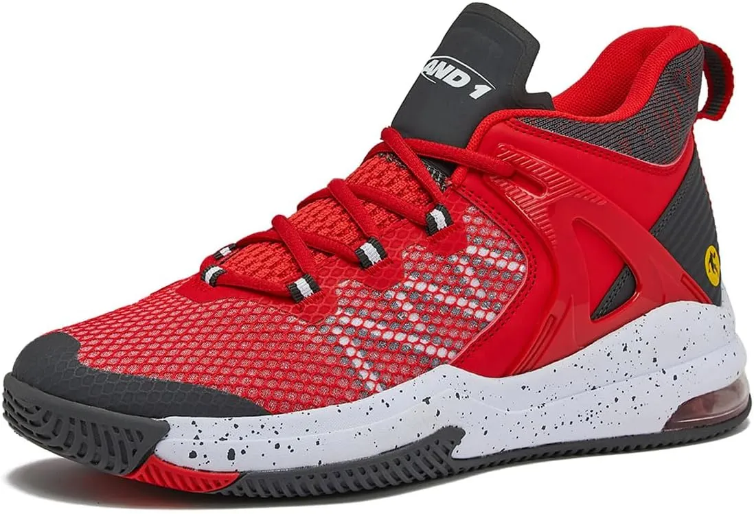 AND1 Turnaround Men’s Basketball Shoes, Indoor or Outdoor Basketball Sneakers for Men, Street or Court, Sizes 7-16
