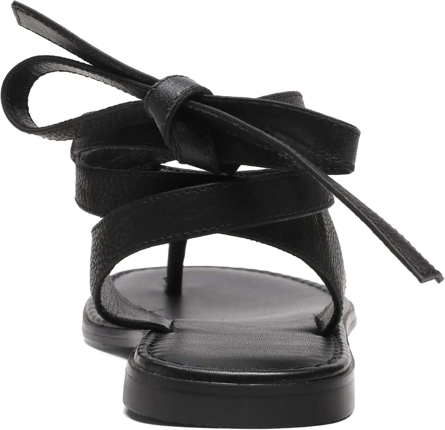 Ankle Strap Flat Sandals for Women Comfortable Lace Up T-Strap Slip on Flip Flops Flats Ladies Fashion Cute Thong Sandals Summer Soft Flip Flops Sandals