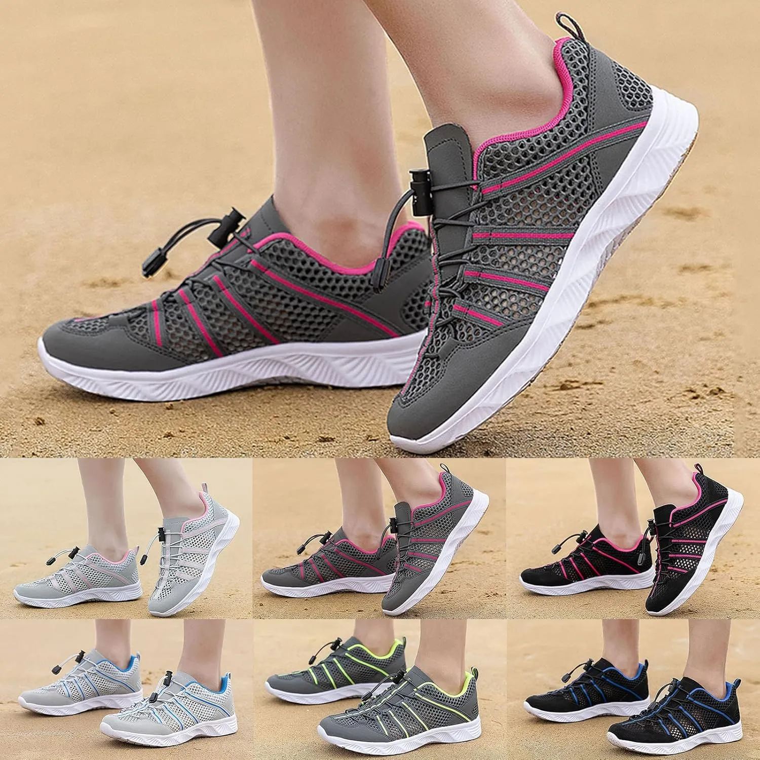 Aqua Shoes Mens Womens Quick Dry Water Swim Beach Pool Surf Hiking Kayaking Diving Yoga Barefoot Outdoor Sports Design