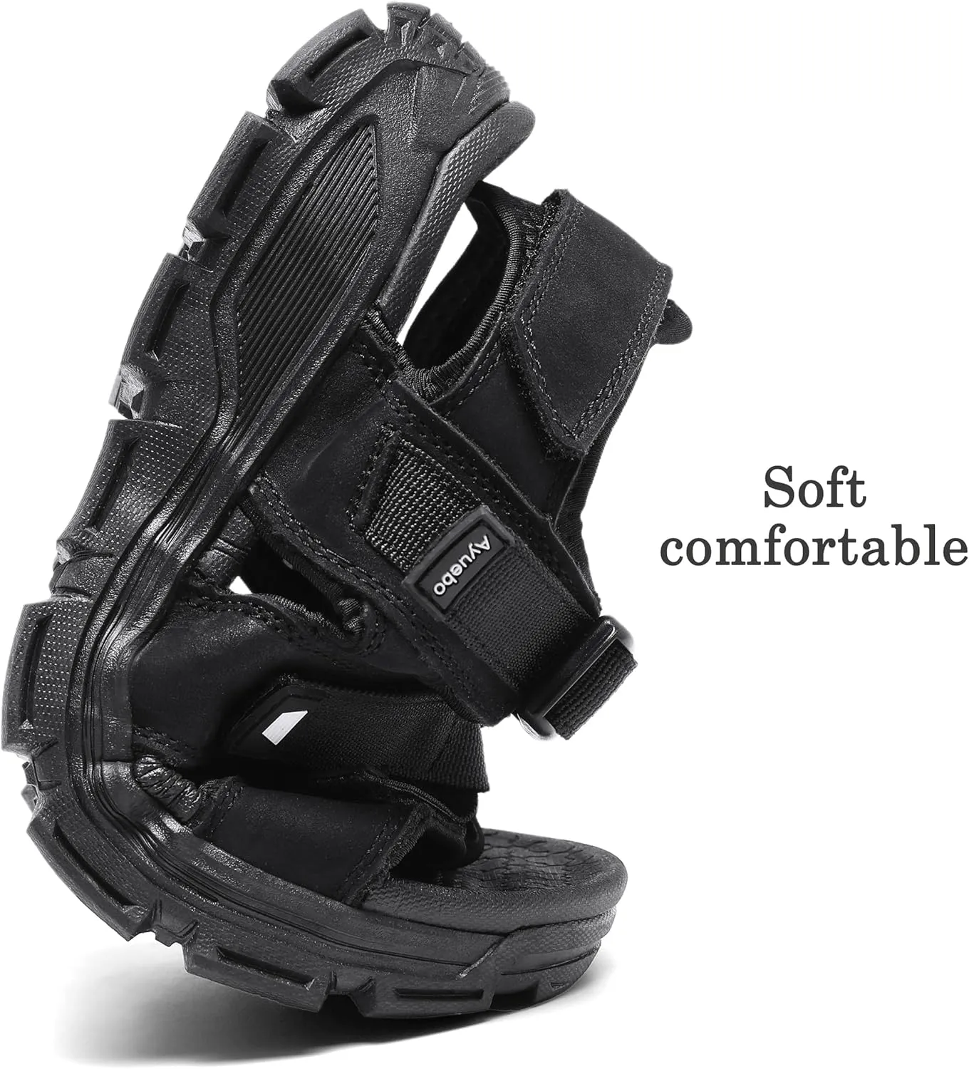 Athletic Sandals for Men's Open Toe Walking Sandals Outdoor Hiking Sandal Anti-Slip with Adjustable Strap for Summer Beach
