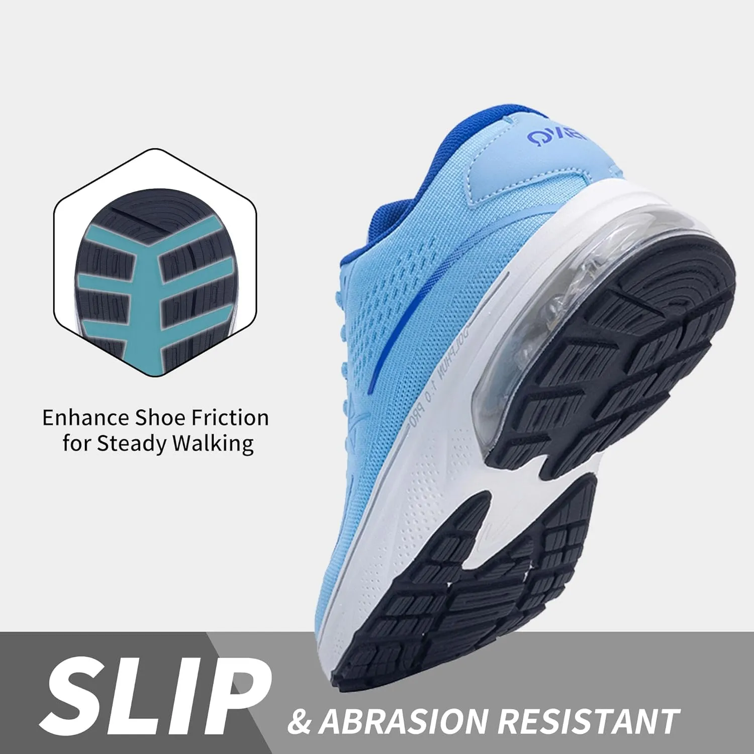 Autper Women's Running Shoes Wide Toe Box Sneakers Women Air Comfortable Arch Support Walking Tennis Athletic Shoes for Jogging Workout Gym Sports US6-11