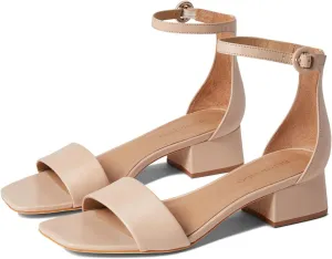 Bernardo® Jalena Heeled Sandals for Women – Leather and Man-Made Construction – Single Prong Buckle