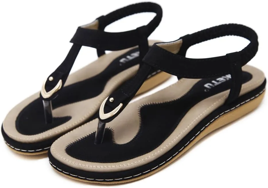 Bohemian Glitter Summer Flat Sandals Prime Thongs Flip Flop Shoes