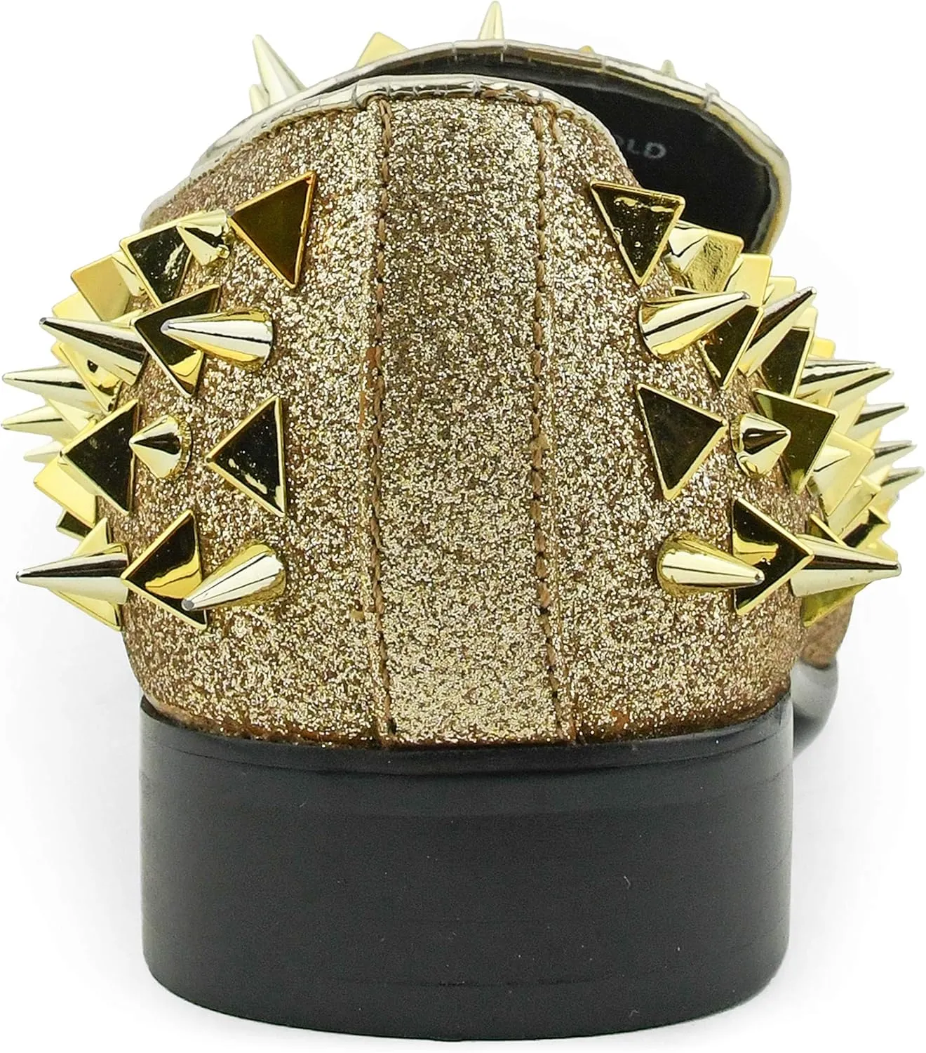 Bolano x Amali Mesa - Men's Designer Shoes, Comfortable Men's Slippers - Fashion Shoes - Shiny and Metallic Smoking Slippers with Matching Spikes