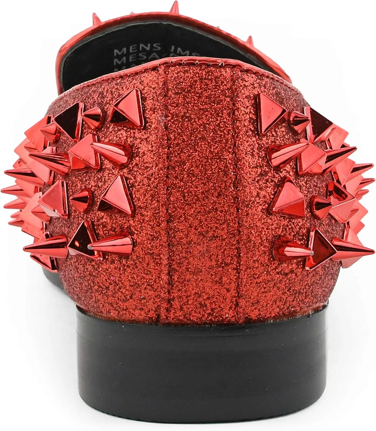 Bolano x Amali Mesa - Men's Designer Shoes, Comfortable Men's Slippers - Fashion Shoes - Shiny and Metallic Smoking Slippers with Matching Spikes