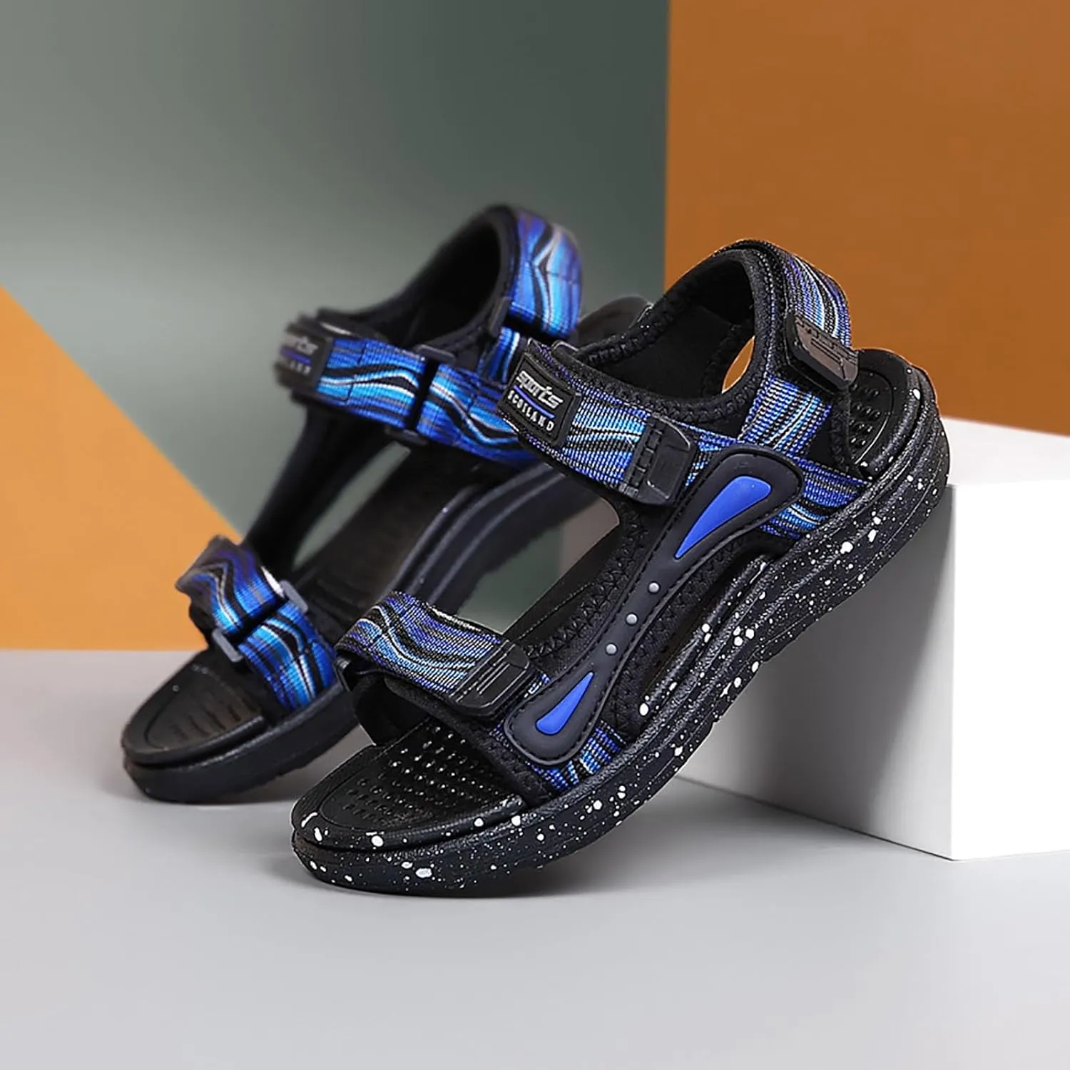 Boys' Sandals Kids Summer Fashion Open-toe Casual Shoes Adjustable Printed Straps Lightweight Outdoor Beach Sandals