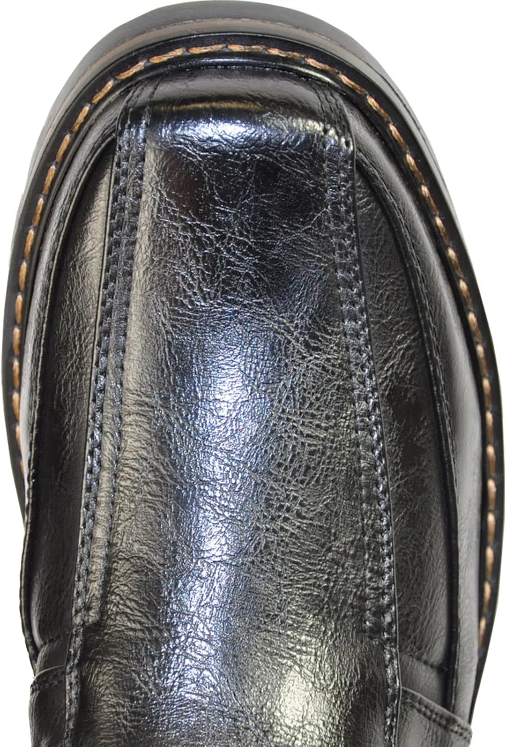 bravo! Men Waterproof Winter Boot DEAN with Fur Lining and Double Zipper Black and Brown Size 7 to 13