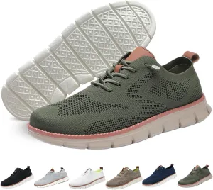 Breeze Shoes for Men Oxfords, Business Casual Shoes Breathable Mesh, Lace-Up Lightweight Sneakers Walking Shoe