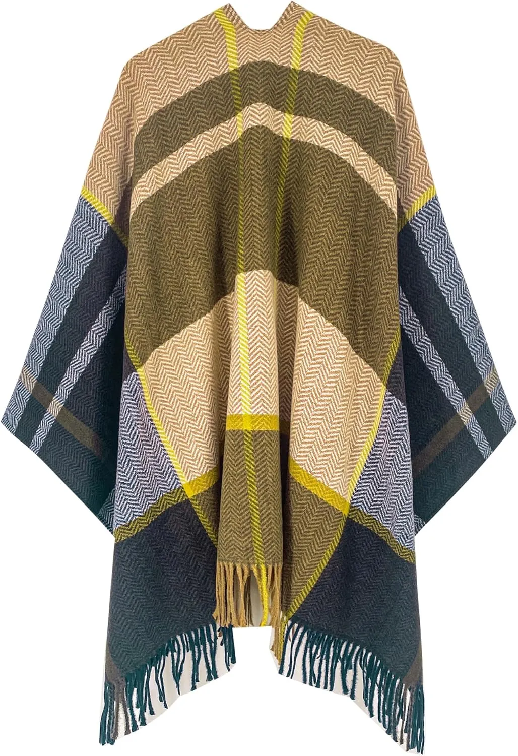 Breezy Lane Women's Shawl Wraps Warm Poncho Ruana Wrap Cardigan