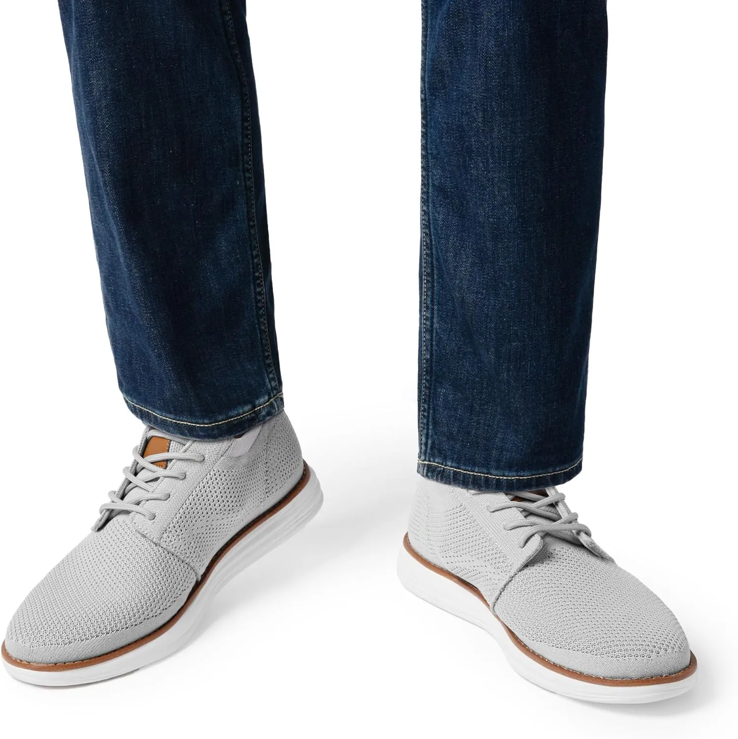 Bruno Marc Men's KnitFlex Breeze Mesh Sneakers Oxfords Lace-Up Lightweight Casual Walking Shoes