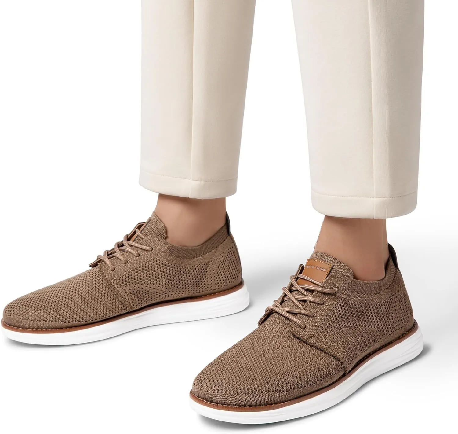 Bruno Marc Men's KnitFlex Breeze Mesh Sneakers Oxfords Lace-Up Lightweight Casual Walking Shoes