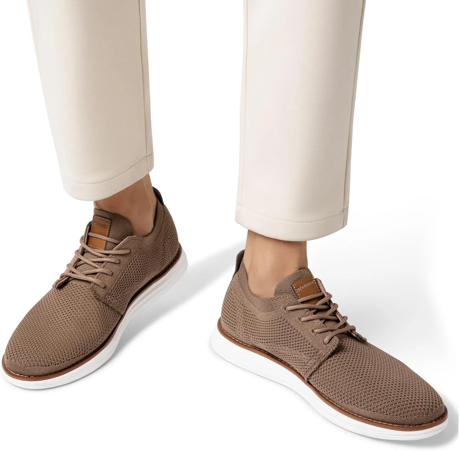 Bruno Marc Men's KnitFlex Breeze Mesh Sneakers Oxfords Lace-Up Lightweight Casual Walking Shoes