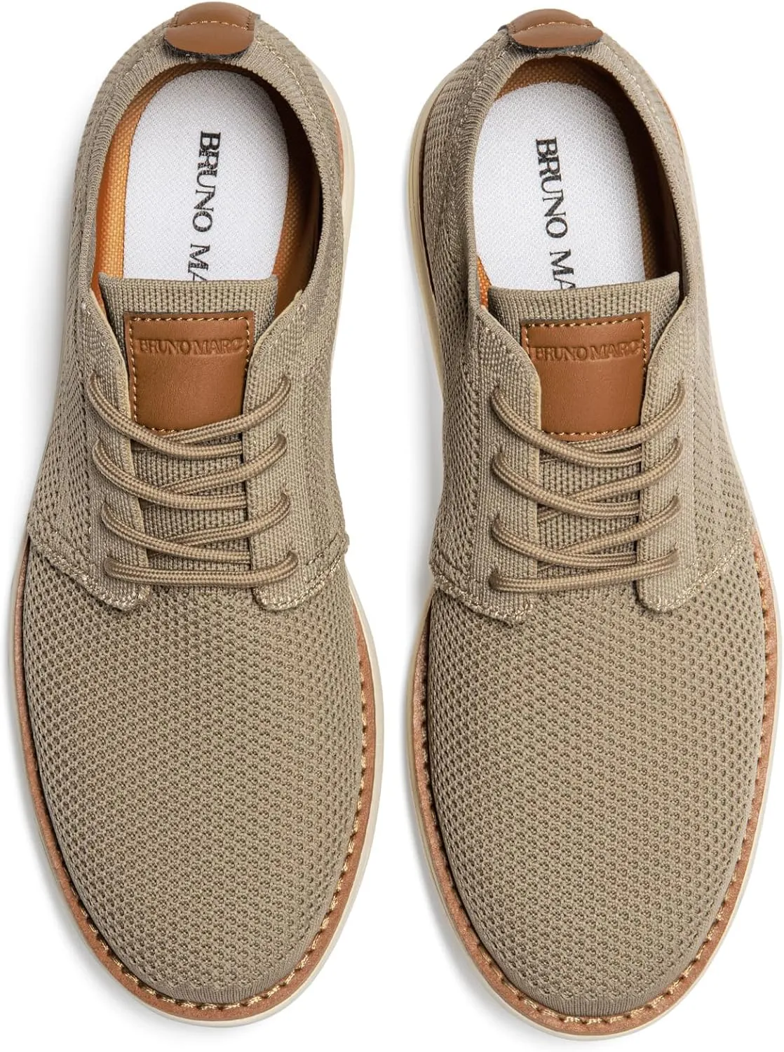 Bruno Marc Men's KnitFlex Breeze Mesh Sneakers Oxfords Lace-Up Lightweight Casual Walking Shoes