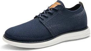 Bruno Marc Men's KnitFlex Breeze Mesh Sneakers Oxfords Lace-Up Lightweight Casual Walking Shoes