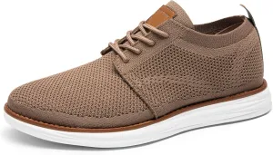 Bruno Marc Men's KnitFlex Breeze Mesh Sneakers Oxfords Lace-Up Lightweight Casual Walking Shoes