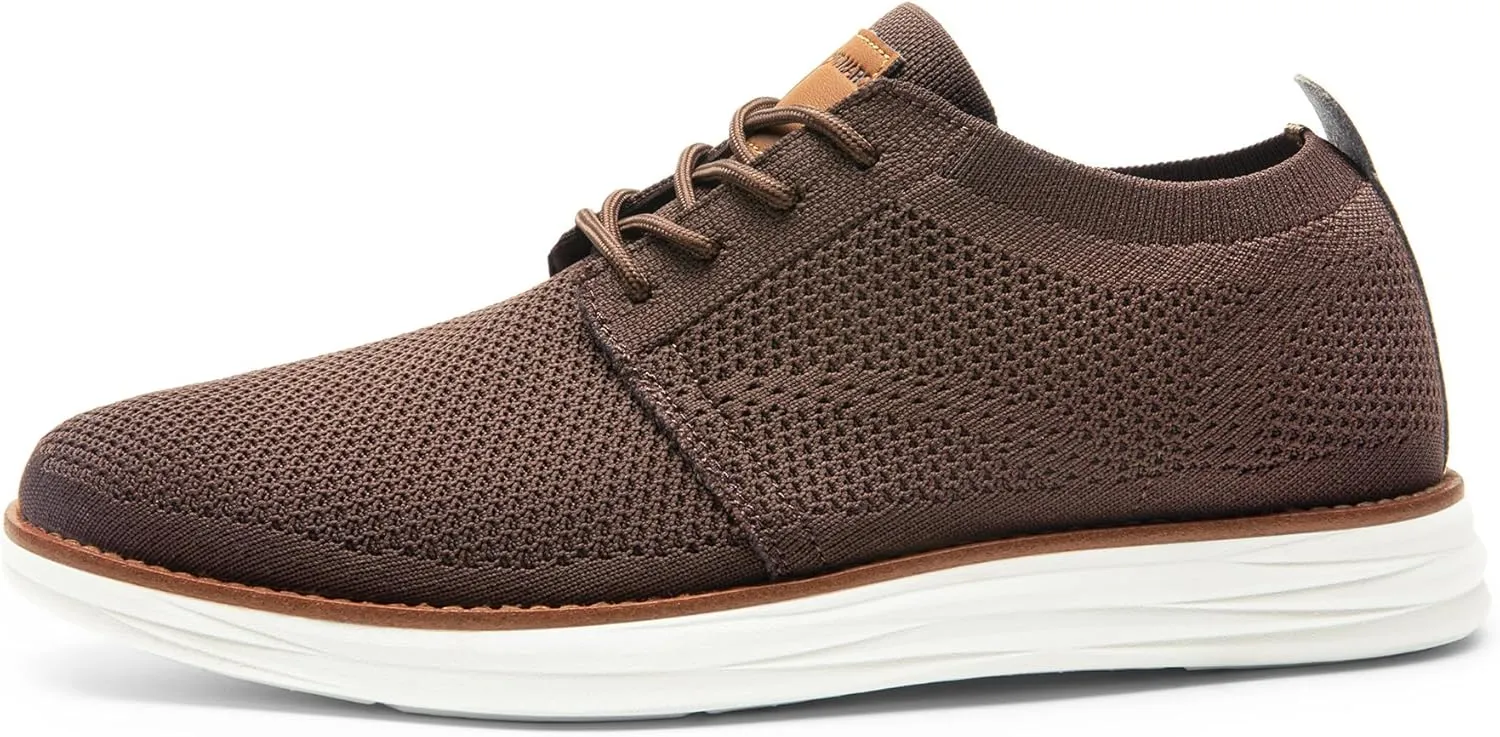 Bruno Marc Men's KnitFlex Breeze Mesh Sneakers Oxfords Lace-Up Lightweight Casual Walking Shoes