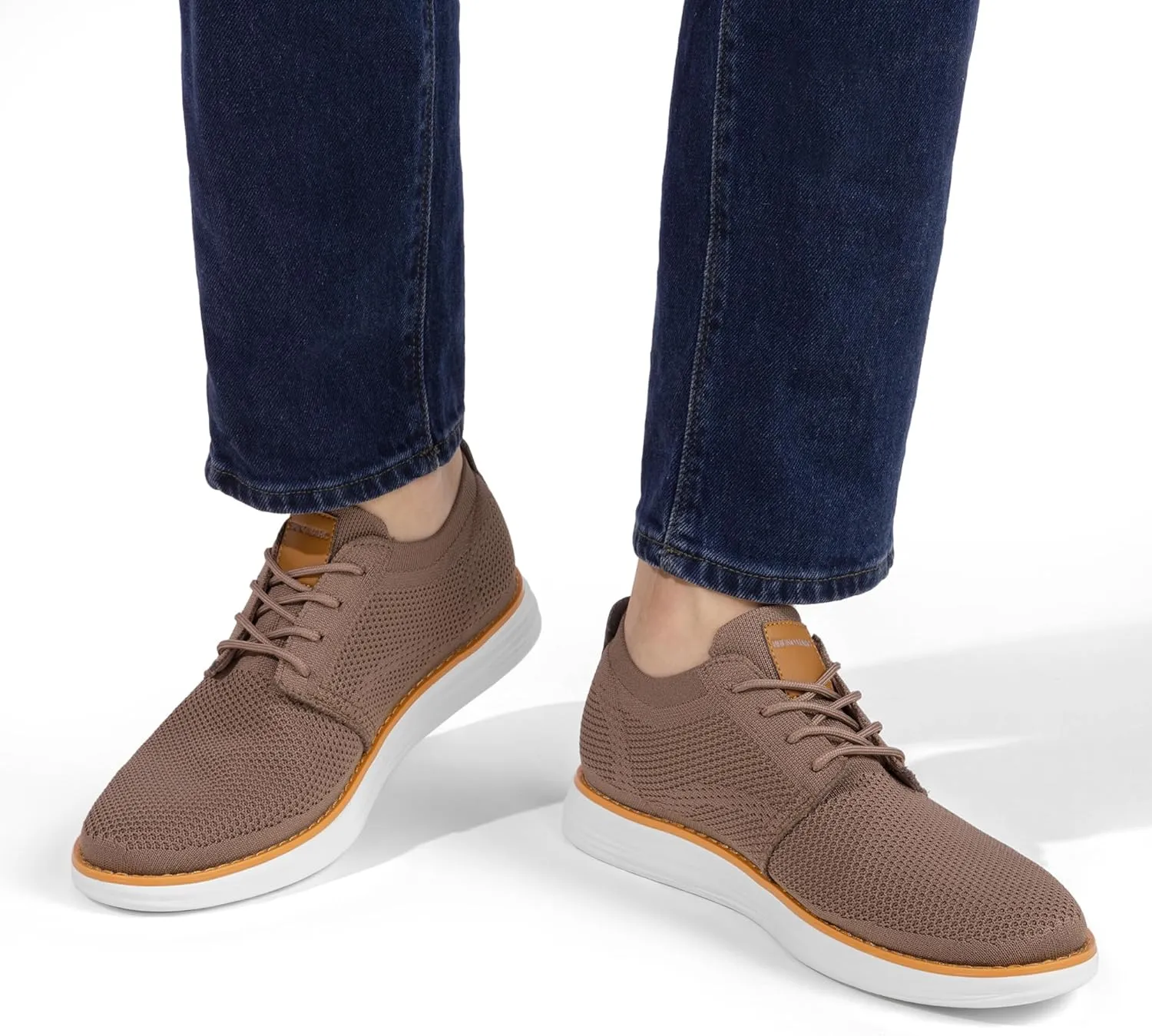 Bruno Marc Men's KnitFlex Breeze Mesh Sneakers Oxfords Lace-Up Lightweight Casual Walking Shoes