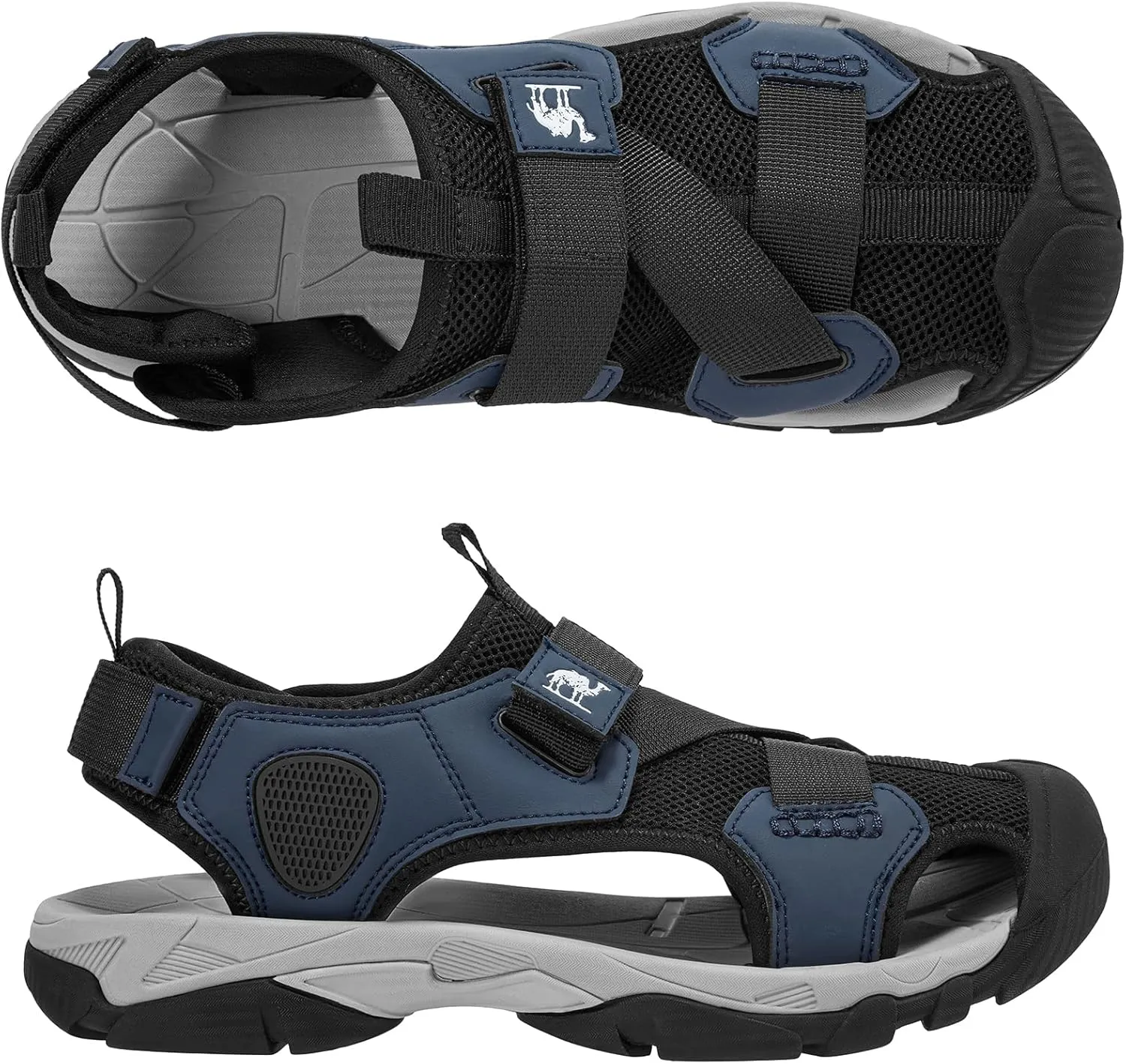 CAMEL CROWN Men’s Hiking Sandals Closed Toe Water Sandal for Men Outdoor Athletic Trail Walking Summer Size7-12