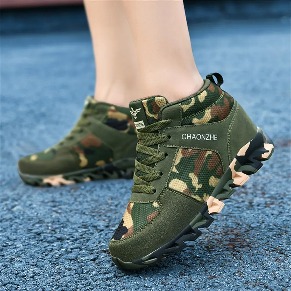 Camouflage Elevator Shoes for Women Female Running Footwear Casual Shoe Sport Woman Camo Leisure Outdoor Hiking Sneakers