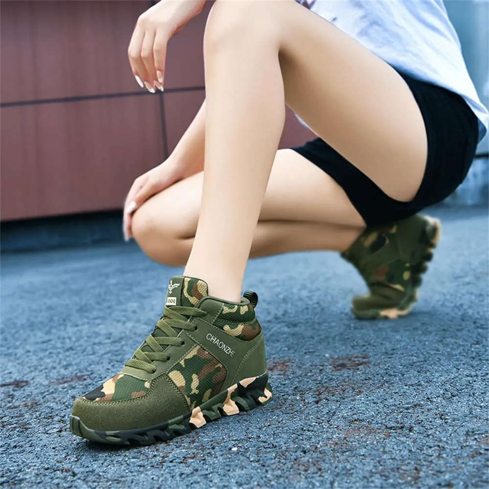 Camouflage Elevator Shoes for Women Female Running Footwear Casual Shoe Sport Woman Camo Leisure Outdoor Hiking Sneakers