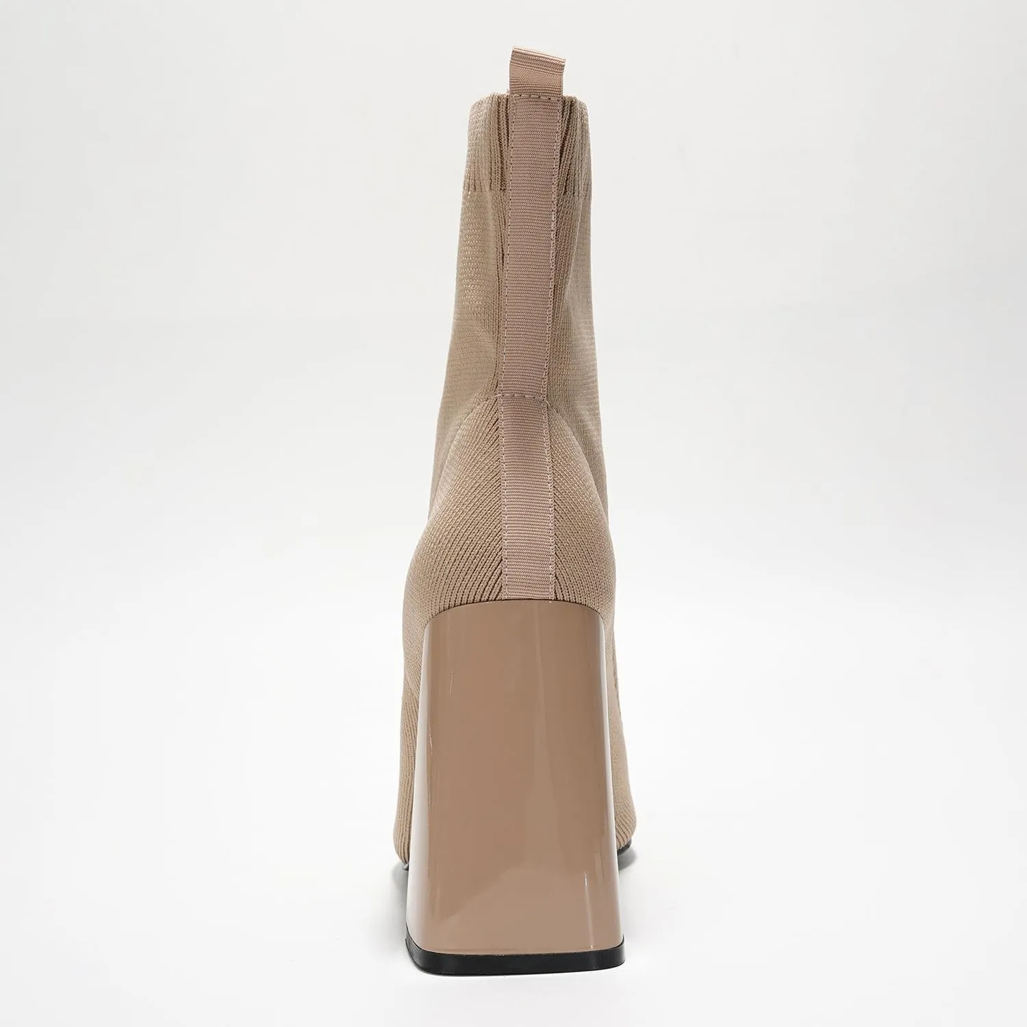 Cape Robbin Pointed Toe Booties for Women with Heels - Dressy Sock Boots and Heeled Ankle Boots, Chic Pointy Toe Booties for Women (Faina.A)