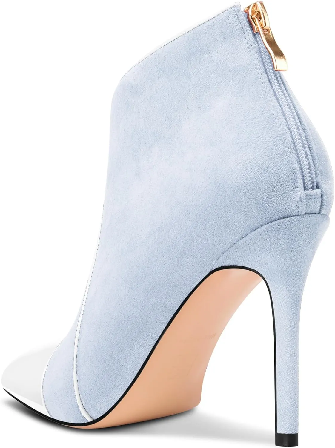 Castamere Women Stiletto High Heel Pointed Toe Ankle Boots Short Bootie Zipper Slip-on Party Office Dress Boots 3.9 Inches