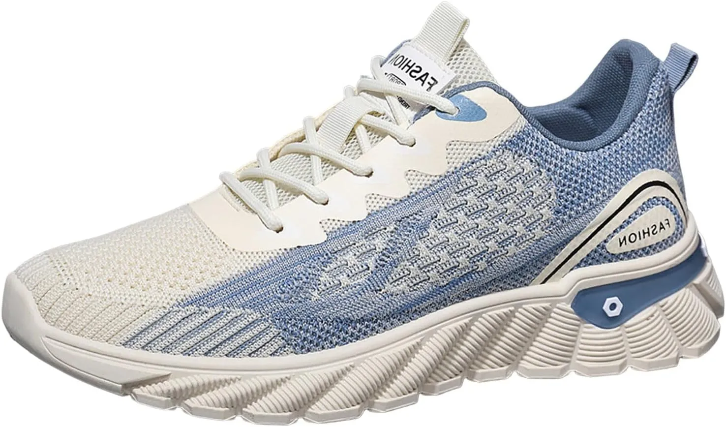Casual Shoes Lace up Men's Shoes Summer New Breathable Casual Fly Weaving Mesh Mesh Running Sports