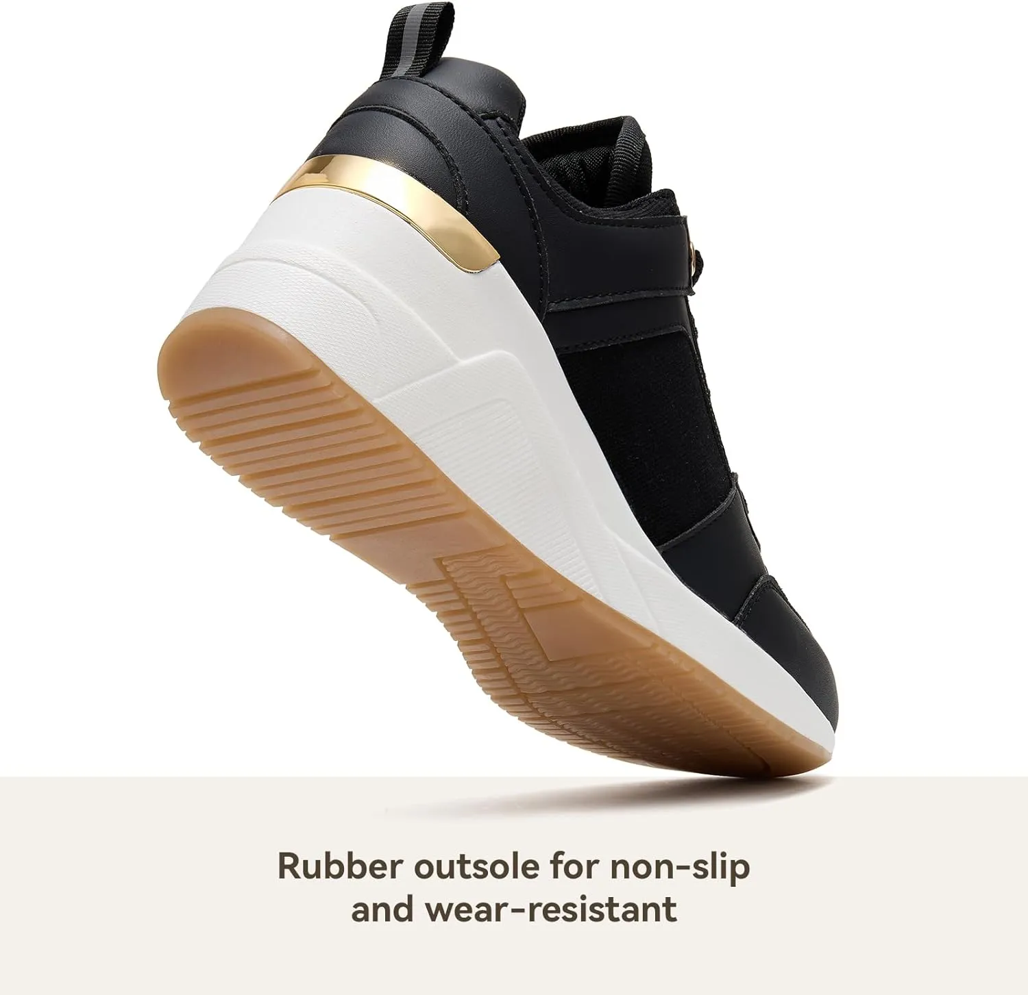 Cestfini Wedge Sneakers for Women - Wedge Tennis Shoes Non-Slip Women Fashion Sneakers