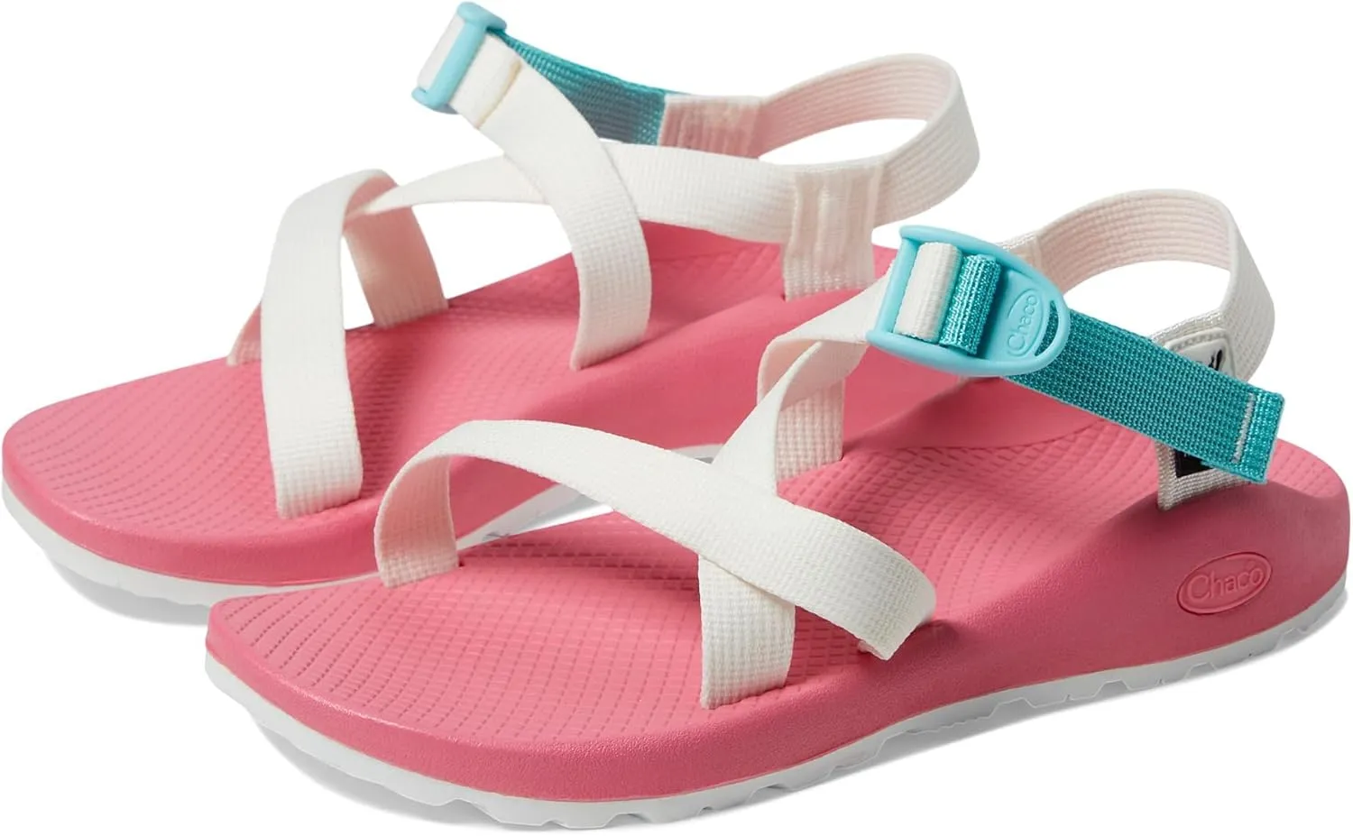 Chaco Women's Z1 Classic USA Sandal, Pink Aqua, 7